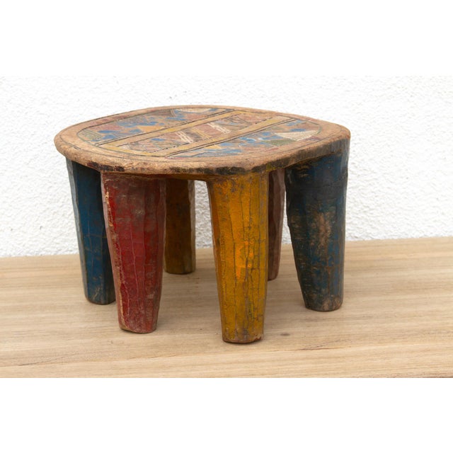1950s Vintage Nupe Stool, Tribal Celebration For Sale - Image 5 of 7