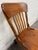 Wood Vintage Tiger Oak Adjustable Swivel Desk Banker Lawyer Jury Office Chair For Sale - Image 7 of 10