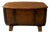 Oak Barrel Form Storage Chest with Black Metal Straps, 1930s For Sale