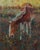 Horseface by Jeff Slemons | Soft Pastel on Sanded Paper of a horse grazing in a field. For Sale