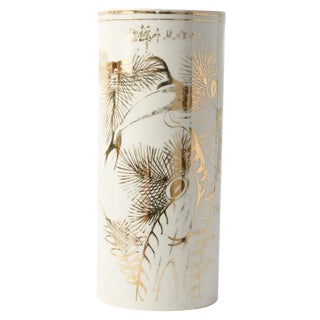 Antique Chinese Porcelain Hat Stand Vase, 1890s For Sale