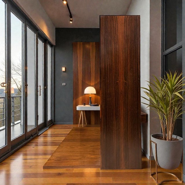 Brown Danish Rosewood Cabinet System attributed to O. Bank Larsen for Skjern Furniture Factory, Denmark, 1960s, Set of 2 For Sale - Image 8 of 14