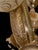 French Louis XVI Style Gilt Bronze and Alabaster Three-Light Chandelier, 1940s For Sale - Image 4 of 8