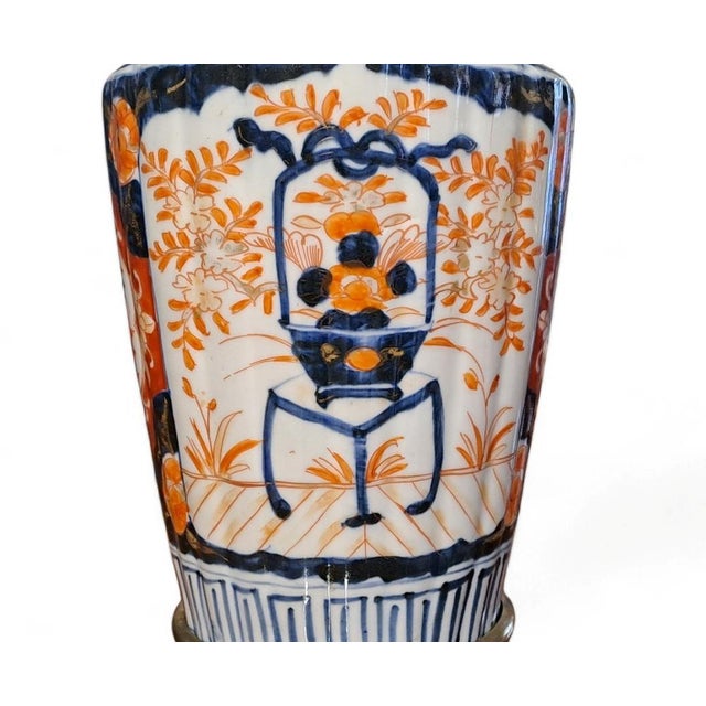 Japanese Imari Porcelain Lamps, Set of 2 For Sale - Image 6 of 10