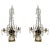 Transparent Russian Gilt Bronze Mounted Amethyst and Cut Glass White Marble Girandoles - A Pair For Sale - Image 8 of 8