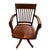 Wood Bentwood Captains Chair with Swiveling Base For Sale - Image 7 of 9