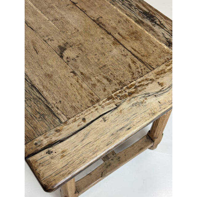 Brown French Oak Monastery Table For Sale - Image 8 of 18