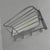 Art Deco Wall Coat Rack with Adjustable Faceted Mirror in Chrome Frame, 1930s For Sale - Image 6 of 14