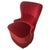 Danish Armchair Reupholstered in Red Velvet, 1900s For Sale - Image 12 of 12