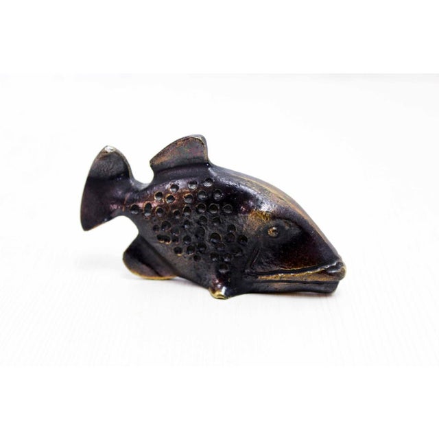 Brutalist Castex Fish Figurine in Bronze, 1960s For Sale - Image 3 of 11