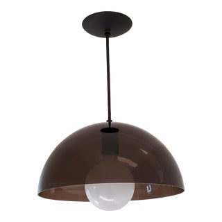 Vintage 1960s Smoke Acrylic Some Orb Light Fixture For Sale