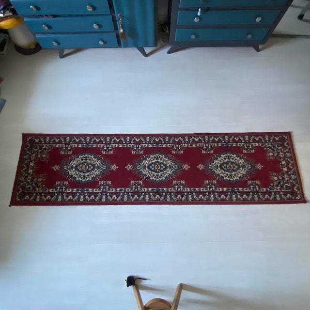 Middle Eastern Rug, 1950s For Sale - Image 3 of 9