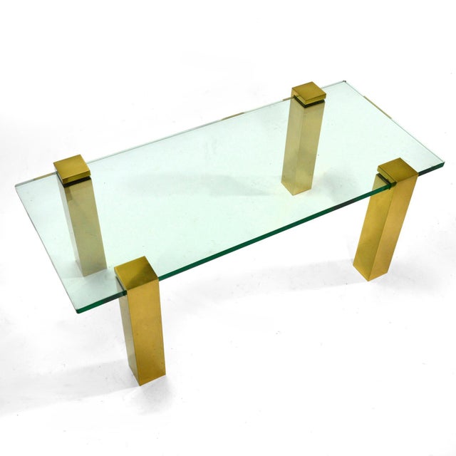 Mid-century Brass Leg Coffee Table For Sale In Chicago - Image 6 of 7