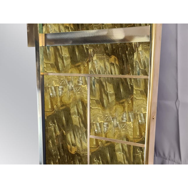 Italian Brass Wall Mirror from Justfurnituress SRL For Sale - Image 4 of 5