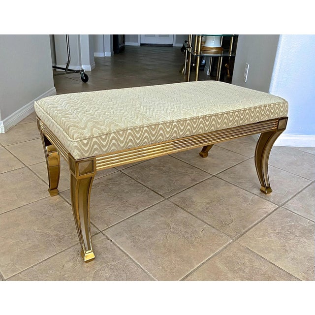 1970s Vintage Regency Style Bench For Sale In Palm Springs - Image 6 of 13