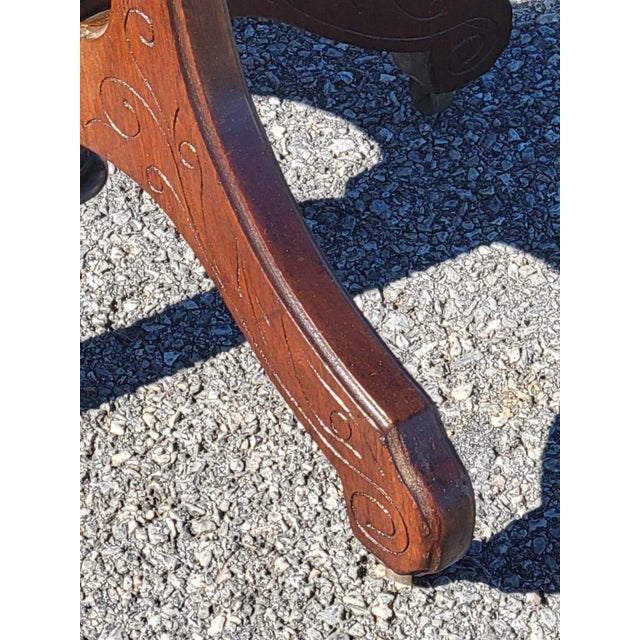 19th Century 19th Century American Victorian Marble Side Table For Sale - Image 5 of 18