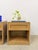 Mid 20th Century Thomasville Blonde Oak Nightstands Pair of Vintage Drawers Storage For Sale - Image 11 of 17