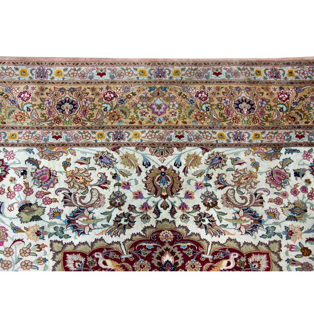 Vintage Persian Tabriz Rug For Sale - Image 4 of 13