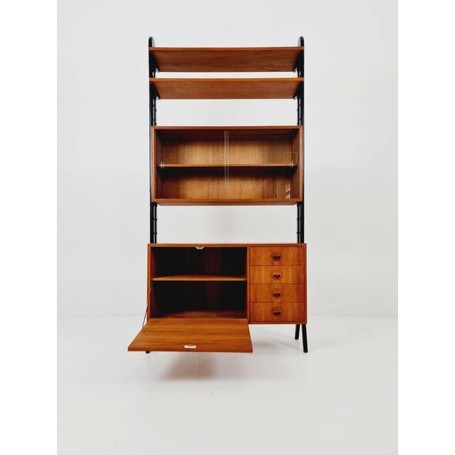Wood Mid-Century Danish Freestanding Bookshelf System in Teak by Bengt Ruda, 1960s For Sale - Image 7 of 18