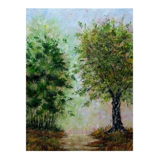 "Pathway" Contemporary Impressionist Style Acrylic Painting by Deb Bossert For Sale