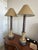 Ethan Allen Vintage Transitional Ethan Allen Hand Painted Candlestick Lamps, a Pair For Sale - Image 4 of 8
