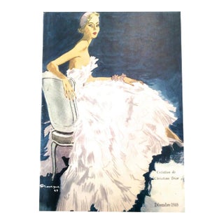 Christian Dior Vintage Ad Contemporary Reproduction Print For Sale