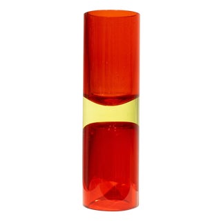 Hand-Crafted Red Murano Double Vase, 1970 For Sale