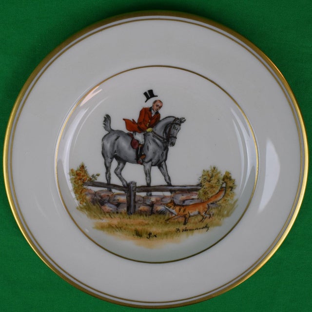 White Set X 11 Frank Vosmansky X Abercrombie & Fitch Porcelain Bread Plates For Sale - Image 8 of 14
