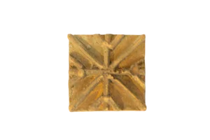 Vintage African Square Bronze Coin