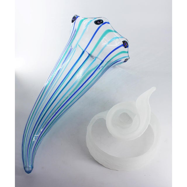 Not Yet Made - Made To Order Murano Glass Grand Two Pieces Vase by MadeForSoul For Sale - Image 5 of 7