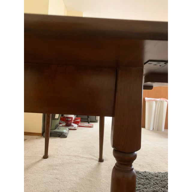 1950s Ll Hitchcock Dining Room Table With Leaves Chairish