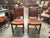 Set of 4 19th-Century English Cromwellian Leather & Oak Dining Chairs For Sale In Atlanta - Image 6 of 18