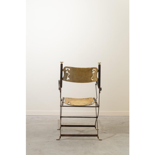 Brutalist Brutalist Folding Armchair by David Marshall, Spain, Late 20th Century For Sale - Image 3 of 14