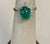 2 Carat Natural Cushion Cabochon Emerald & Diamond Ring 14 Karat Yellow Gold For Sale - Image 4 of 8