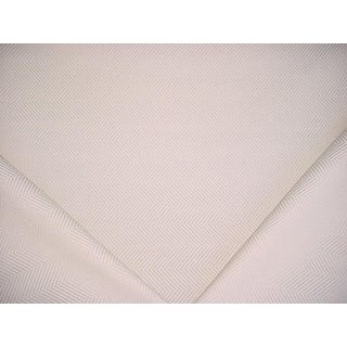 Thibaut / Anna French W72962 Wellesley in Cream - Grand White Herringbone Upholstery Fabric- 9-5/8 Yards For Sale