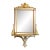 19th Century French Adam Style Carved Giltwood Beveled Mirror With Shelf For Sale