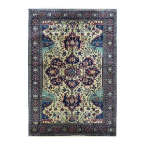 Antique Sarouk Rug 4'6'' x 6'6''