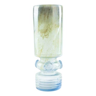 Art Glass Blue Vase, Italy, 1970s For Sale