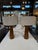 Wood 1970s Mid-Century Modern Wood Table Lamps With Textured Drum Shades - a Pair For Sale - Image 7 of 12