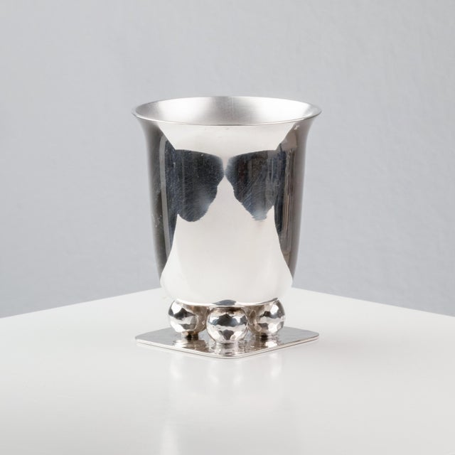 Silver-Plated Metal Timpani by Jean Després, 1960s, Set of 9, in Very Good conditions. Designed 1960 to 1969 This piece...