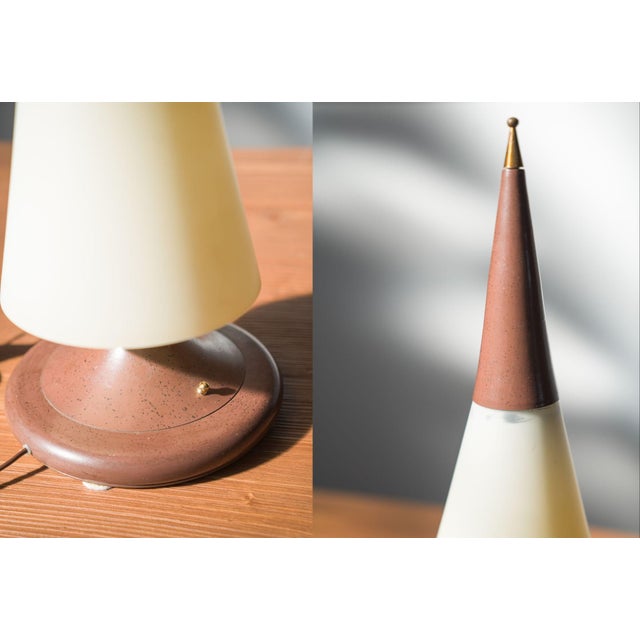 Vintage Brass and Glass Table Lamp, 1970s For Sale - Image 6 of 7