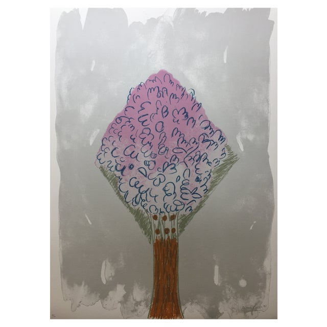 Maria Girona, Lilas, 1992, Lithograph For Sale