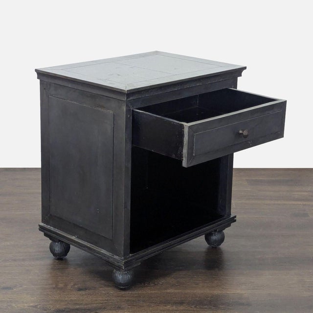 Traditional Restoration Hardware One Drawer Nightstand With Shelf For Sale - Image 3 of 11