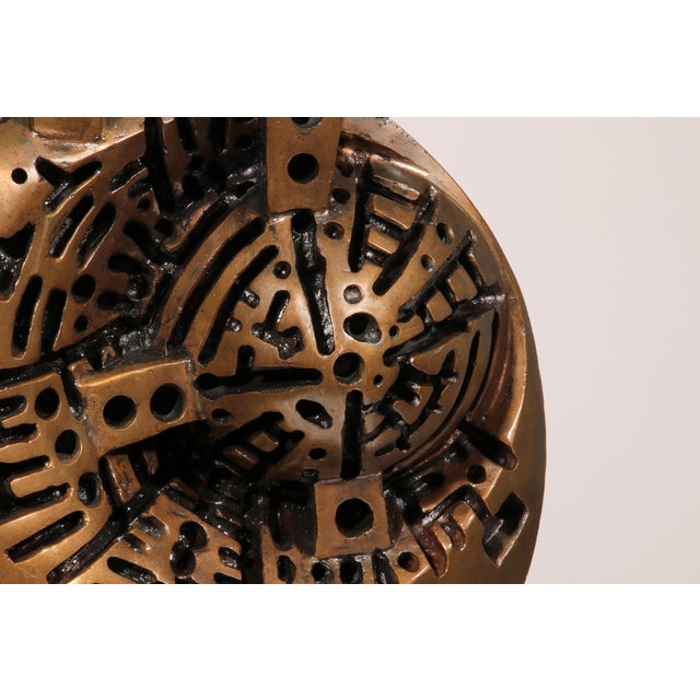 Metal Lino Tinés, Power Wheel, 1969, Bronze For Sale - Image 7 of 14