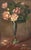 20th Century School, Still Life Scene of Pink Roses in a Silver Trumpet Vase, Oil on Panel, 1930, illegibly signed "G. L'A...