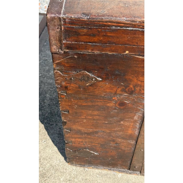 Antique Chest in Wood, 1890s For Sale - Image 9 of 18