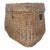 Coastal Chic Vintage Fishing Creel Basket With Inset Handles For Sale