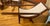 Great Pair of Vintage Mahogany Planters Chairs For Sale - Image 4 of 4