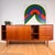 Danish Teak Credenza with Sliding Doors and Drawers, 1960s For Sale - Image 5 of 6