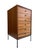 Very rare standing jewelry chest / small dresser by Kipp Stewart for Glenn of California. Six elegant rosewood drawers...